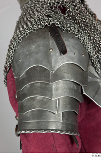  Photos Medieval Knight in mail armor 7 Historical Medieval Soldier plate armor shoulder 0001.jpg